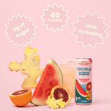 Watermelon Blood Orange + Ginger Prebiotic Sparkling Beverage